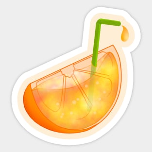 Orange Water Sticker